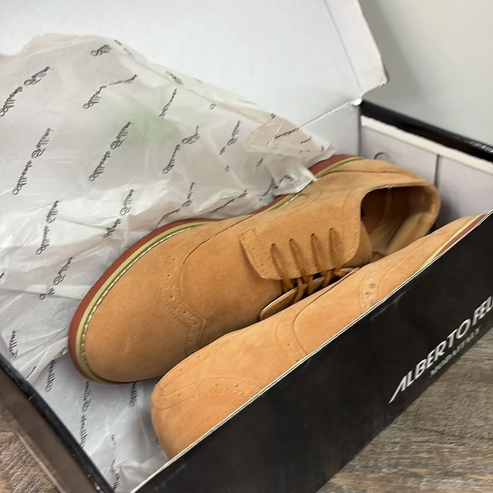Alberto Fellini DAKOTA 2 Faux Suede Oxfords Size 8.5